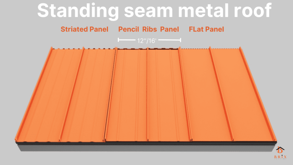 Standing seam metal roofs