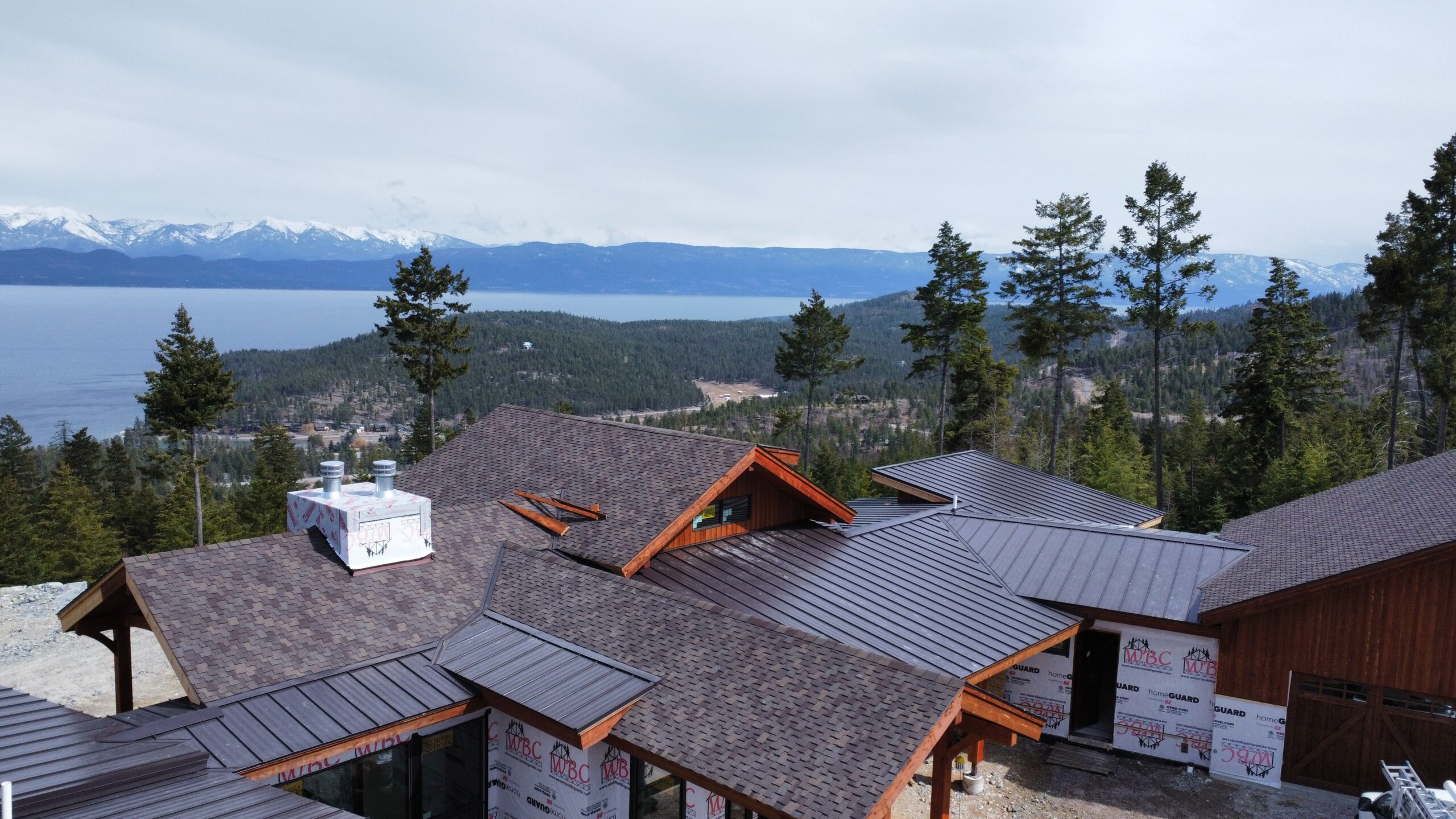 kalispell home with new roof installesd