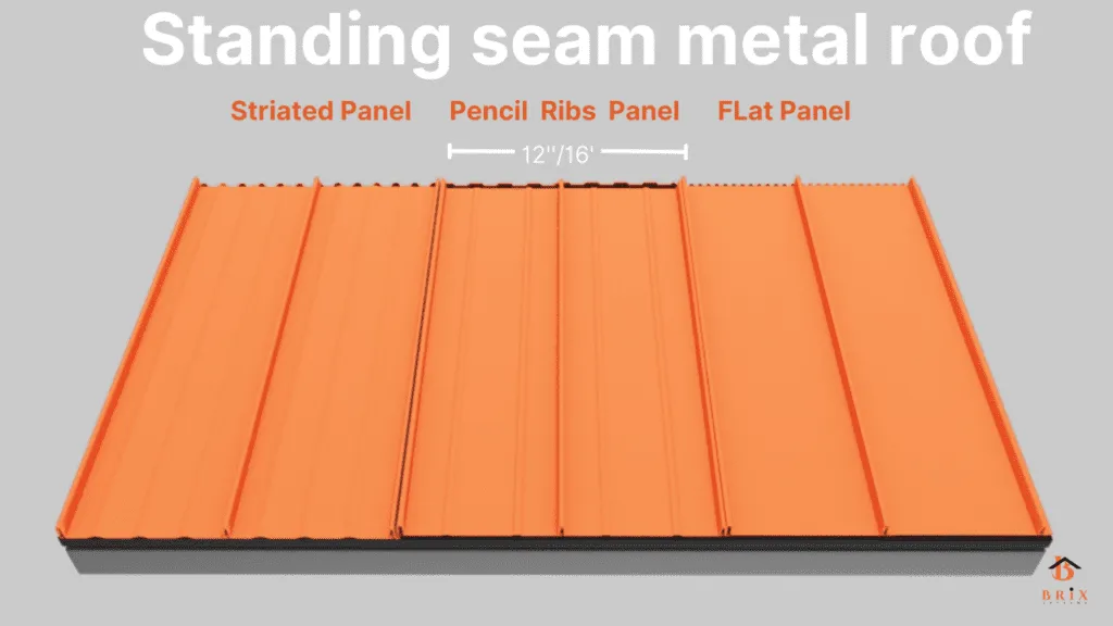 standing seam metal roof